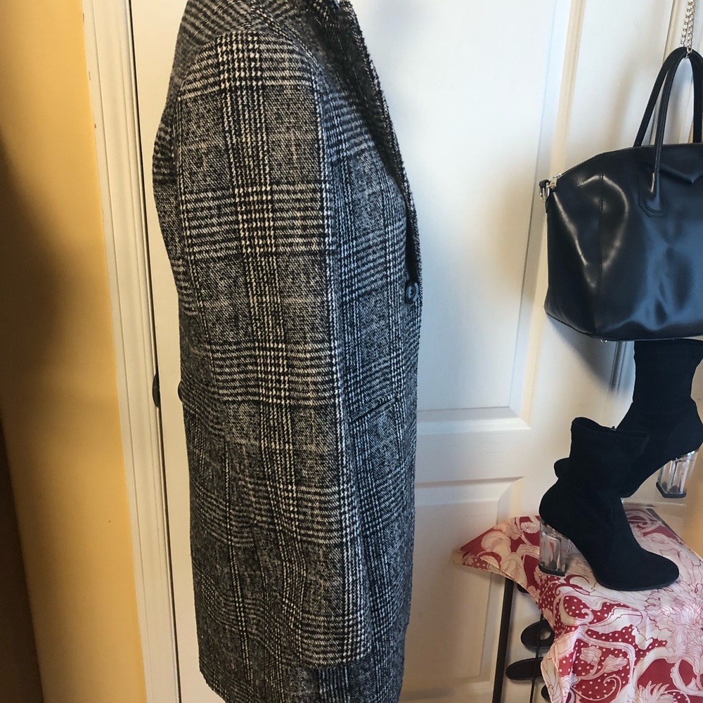 Joe Fresh Plaid Trench style car pea Coat - Picture 4 of 10